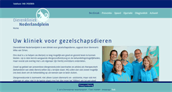 Desktop Screenshot of dierenklinieknederlandplein.nl