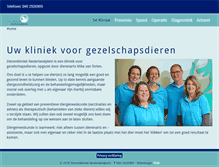 Tablet Screenshot of dierenklinieknederlandplein.nl